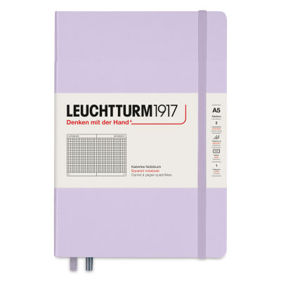 Leuchtturm1917 Squared Hardbound Notebook - Lilac, 5-3/4" x 8-1/4"