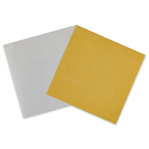 Aitoh Metallic Origami Paper - White Threaded, 6" x 6", Silver and Gold (Sheets)
