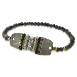 Beadsmith Jewelry Kit Bracelets - Finished bracelet from Night Moon kit shown