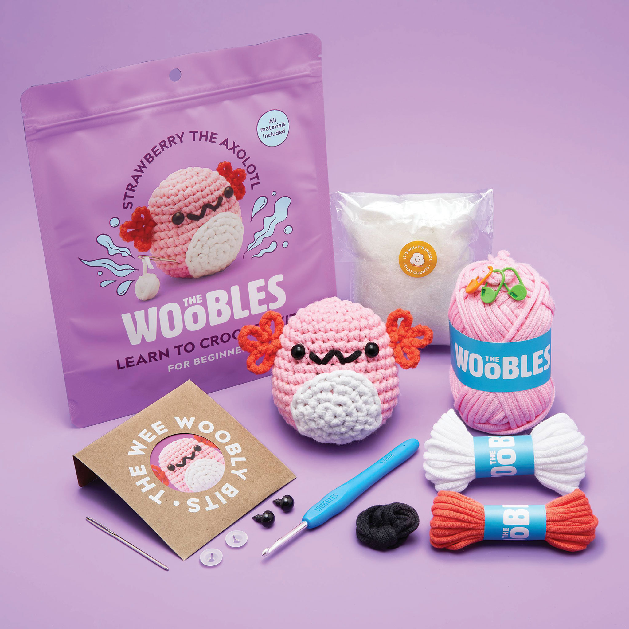 Woobles Crochet Kit For Beginners Succulents And Ladybug DIY Woobles  Crochet Kit Beginner Crochet Kit With