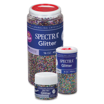 Spectra Sparkling Crystals Glitter - 16 oz, 4 oz, and 3/4 oz Jars