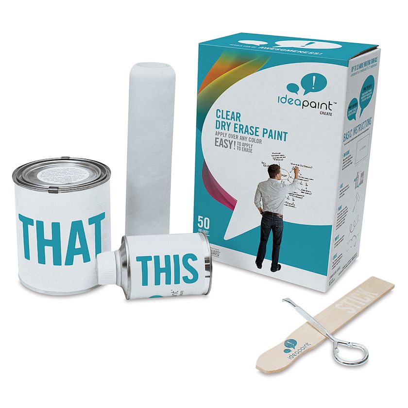 IdeaPaint Create Dry Erase Paint Kits BLICK Art Materials