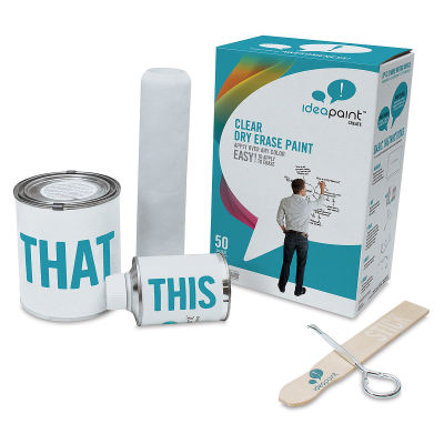 CREATE Dry Erase Paint Kits - Components shown with package