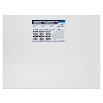 Open in modal - Pacific Arc Drafting Vellum Sheet Pack - 18" x 24", Pkg of 100, packaging