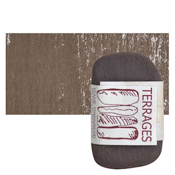 Open in modal - Townsend Terrages Pastel - Deep Brown Oxide pastel and swatch