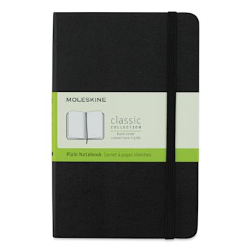 Open in modal - Moleskine Classic Hardcover Notebook - Black, Blank, 6-7/8" x 4-1/2"