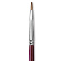Da Vinci Kolinsky Red Oil Sable Brush - Bright, Long Handle, Size 1