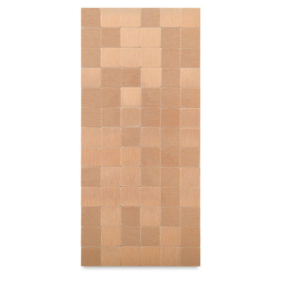 Metal Tile Half Sheets - 23 mm Square Rose Gold Tile on half sheet