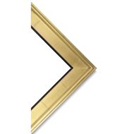 Blick Simplon Frame with Liner - 8" x 10" x 5/16", Gold/Black