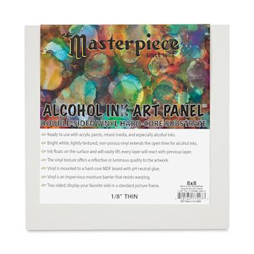 Open in modal - Masterpiece Alcohol Ink Art Panel - 8" x 8", Single Panel front