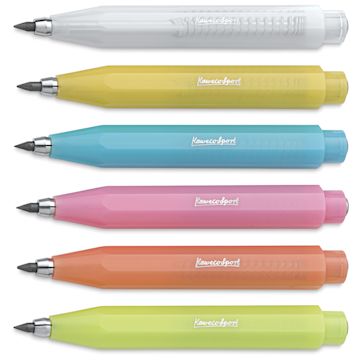 Open in modal - Kaweco Frosted Sport Clutch Pencils, laid out in various colors