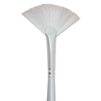Silver Brush Silverwhite Synthetic Brush - Fan, Short Handle, Size 2