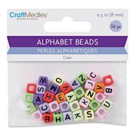 Craft Medley Alphabet Beads