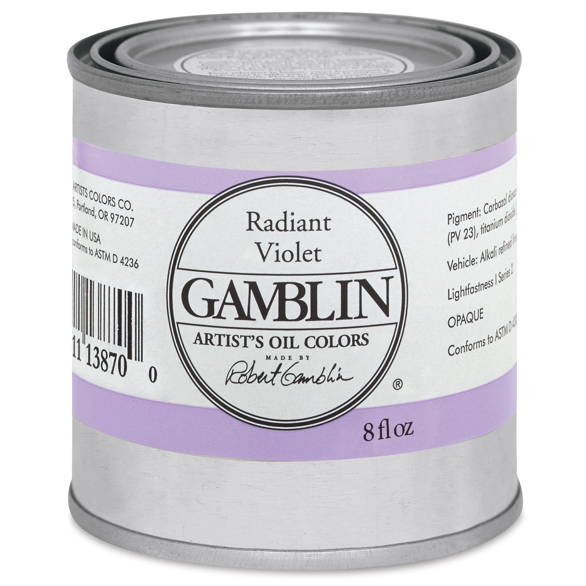 Gamblin Artist's Oil Color - Radiant Violet, 150 ml tube