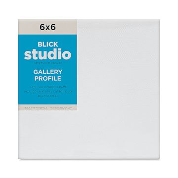 Open in modal - Blick Studio Stretched Cotton Canvas - Gallery Profile, 6" x 6" (front)