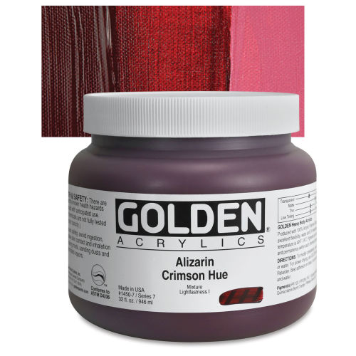 Alizarin Crimson (Quinacridone) (16oz Fluid Acrylic)