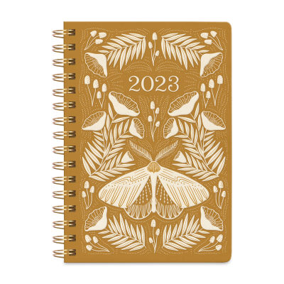 Fringe Studio 2023 Spiralbound Planner, Moth (Front Cover)