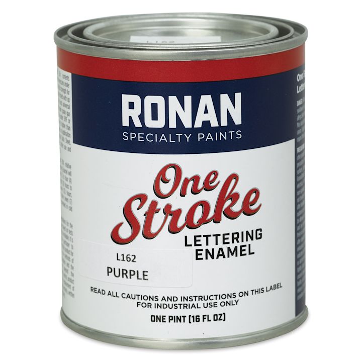 Ronan One Stroke Lettering Enamel Purple, Pint BLICK Art Materials