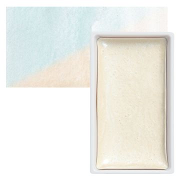 Open in modal - Kuretake Gansai Tambi Watercolor Pan - Opal Blue pan and swatch