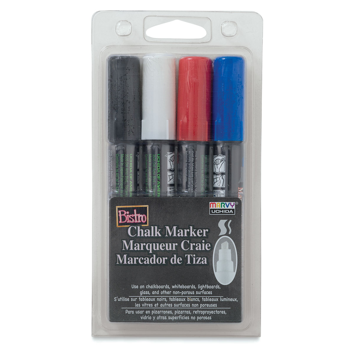 Marvy Uchida Bistro Single White Marker, Extra Fine Tip