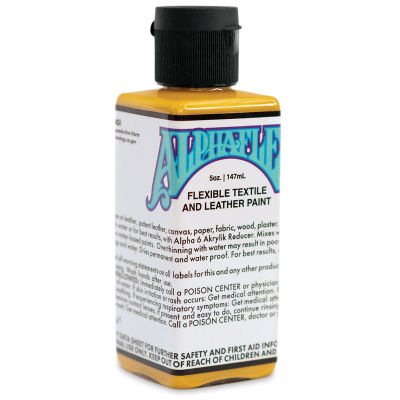 Alpha6 AlphaFlex Textile and Leather Paint - Goldenrod, 147 ml, Bottle