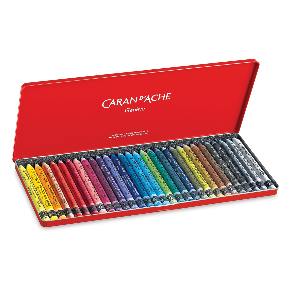 Caran d'Ache Neocolor II Pastels (Crayons) 84 Set Review! Swatching and  Large Artwork 
