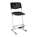National Public Seating Elephant Z-Stool with Backrest