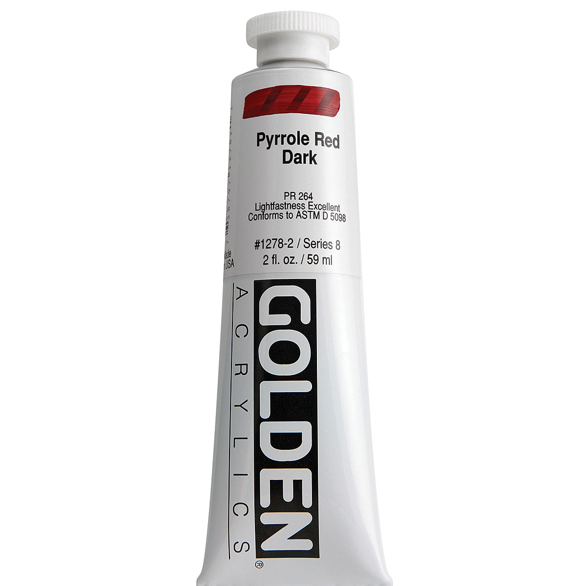 Pyrrol Red 2oz (59ml) Acrylic Paint Tube – spokane-art-supply