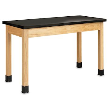 Open in modal - Diversified Spaces Plain Apron Table- Black Phenolic Top, 24" x 54"