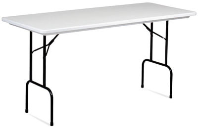 Folding Presenter Table - Angled view of 36" high Table