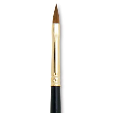 Open in modal - Silver Brush Renaissance Red Sable Brush - Cat's Tongue, Long Handle, Size 4 close up