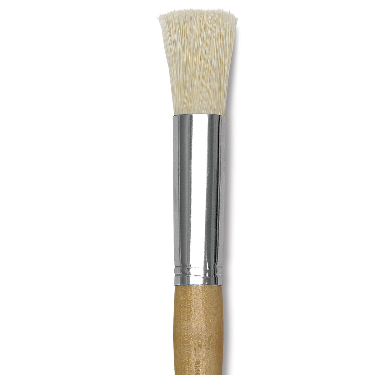 Blick Economy White Bristle Brush - Stencil, 1