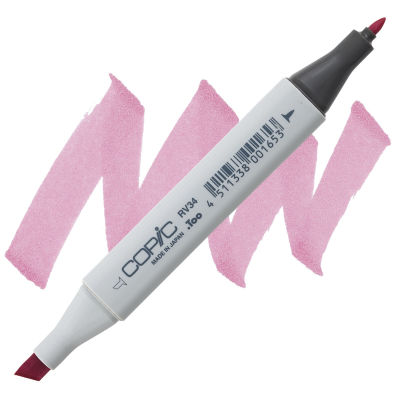 Copic Classic Marker - Dark Pink RV34 swatch and marker