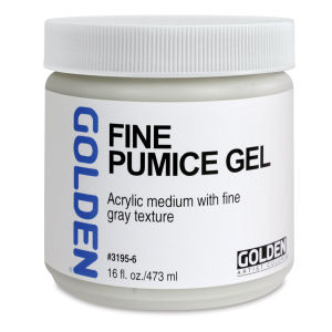 Golden Pumice Gel Medium - Fine, 16 oz Jar