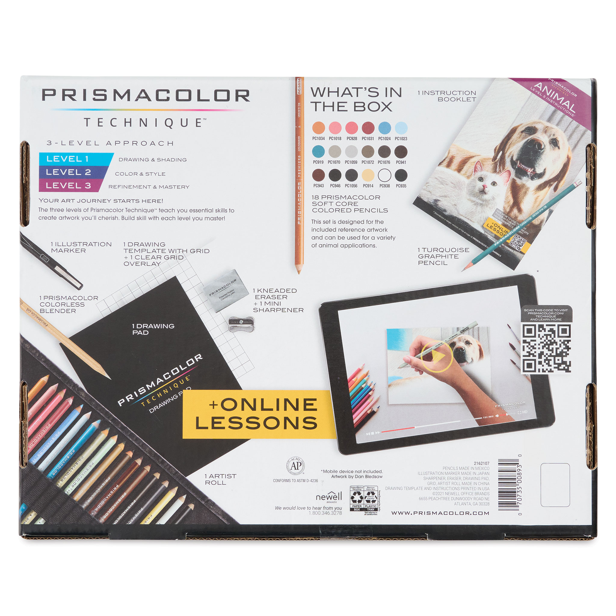 Prismacolor Level 3 Animal Drawing Set w/ Online Lessons 18