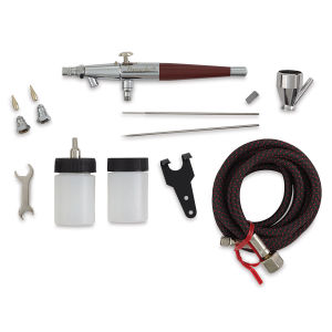 Paasche Model VL Double Action Airbrush - Components of Complete Set shown