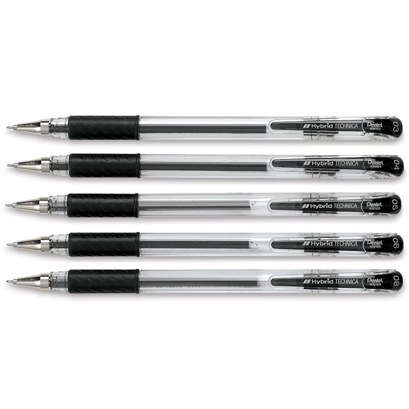 Pentel Arts Hybrid Technica Pens and Set | BLICK Art Materials