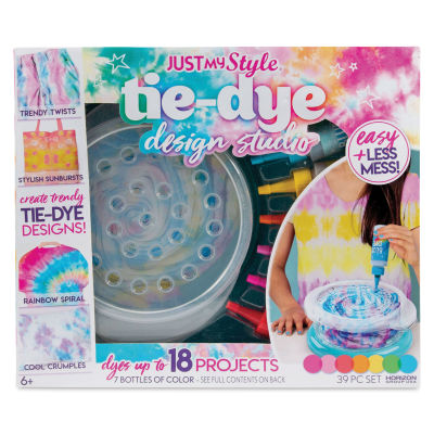 Just My Style Tie-Dye Design Studio Kit (Front of packaging)