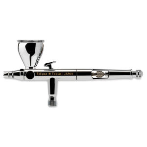 Iwata Eclipse Takumi Side Feed Airbrush (Shown with gravity assisted side feed cup)