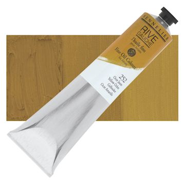 Open in modal - Sennelier Rive Gauche Artists Oil Color - Yellow Ochre, 200 ml tube and swatch