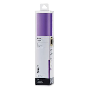 Open in modal - Cricut Permanent Smart Vinyl - Purple, Shimmer, 13" x 12 ft, Roll (In packaging)