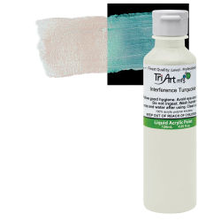 Tri-Art Finest Liquid Artist Acrylics - Interference Turquoise, 120 ml bottle
