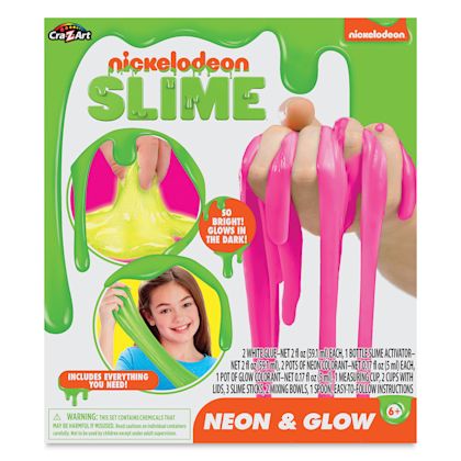 Nickelodeon Slime Kit - Neon and Glow Slime | BLICK Art Materials