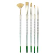Royal & Langnickel Soft Grip White Hog Bristle Value Brush Sets