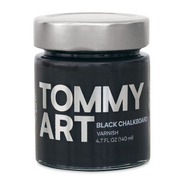 Tommy Art Chalkboard Paint - Front of Black Chalkboard Paint Jar
