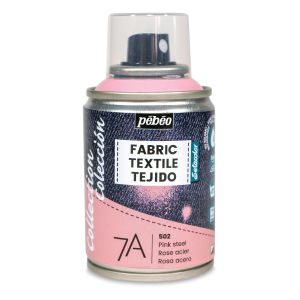 Pebeo 7A Fabric Spray Paint - Pink Steel, 100 ml