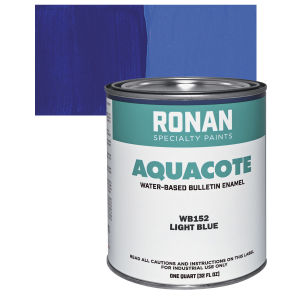 Ronan Aquacote Water-Based Acrylic Color - Light Blue, Quart