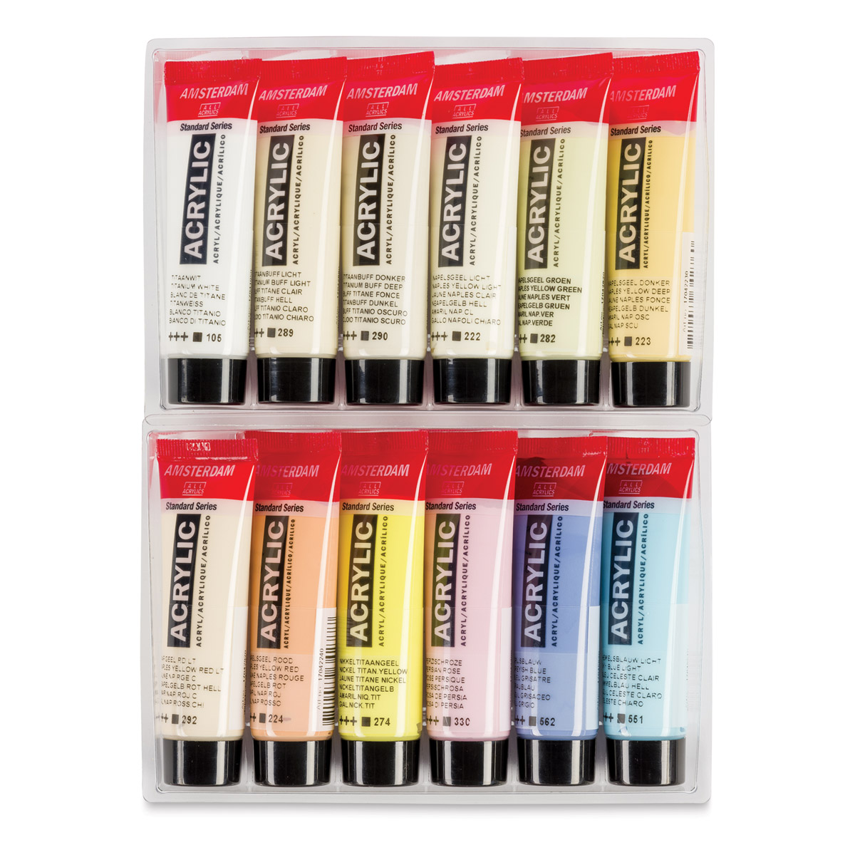 Standard Series acrylic paint primary set, 5 x 120 ml + 3 dosing nozzles