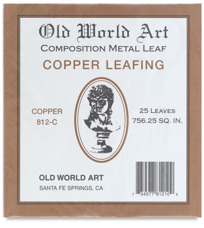 Old World Art Composition Metal Leaf and Kits - Front view of Package of Copper Leafing sheets