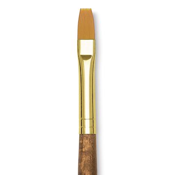 Open in modal - Blick Studio Decorative Brush - Flat, Short Handle, Size 6 close up